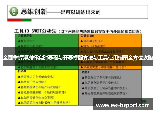 全面掌握澳洲杯实时赛程与开赛提醒方法与工具使用指南全方位攻略